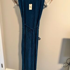 Elegant Blue Maxi Dress